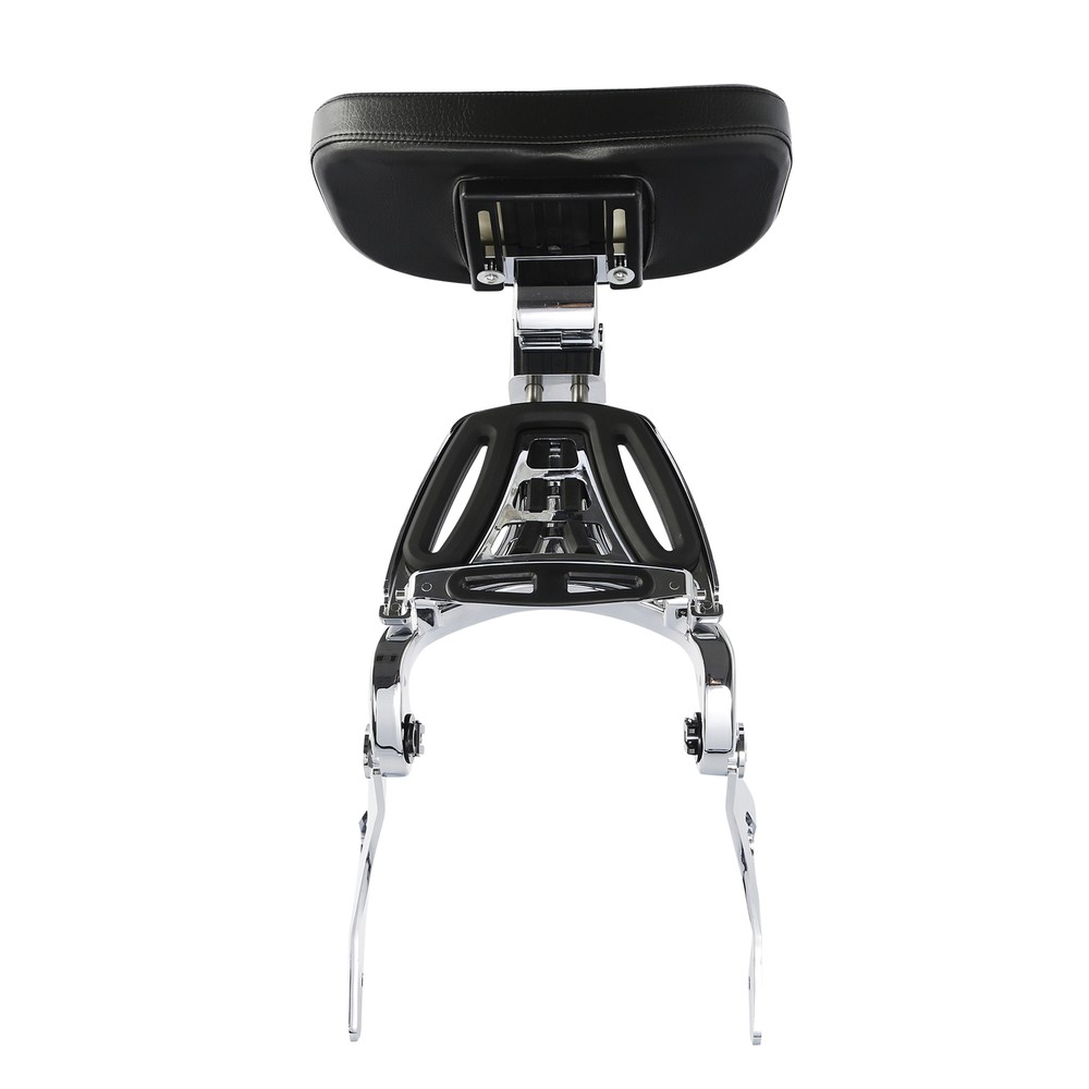 Adjustable Driver Passenger Backrest Fit For Harley Electra Glide 2014-24 Chrome