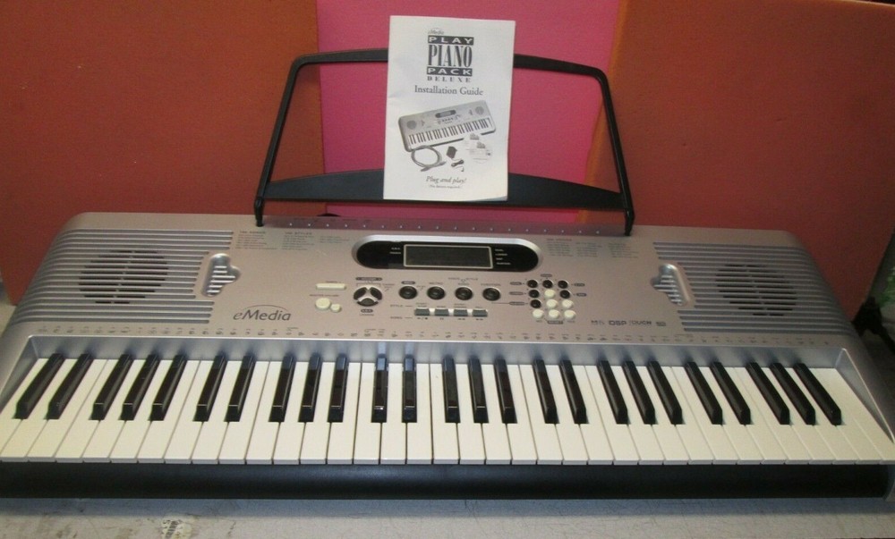 eMedia 61-Key Digital Electronic Keyboard Piano