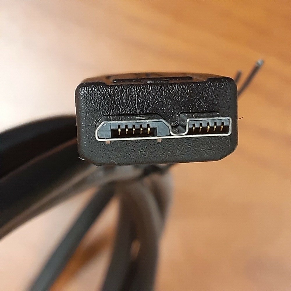 USB Cable, 3.0 Plug A-Micro B, 6' Long