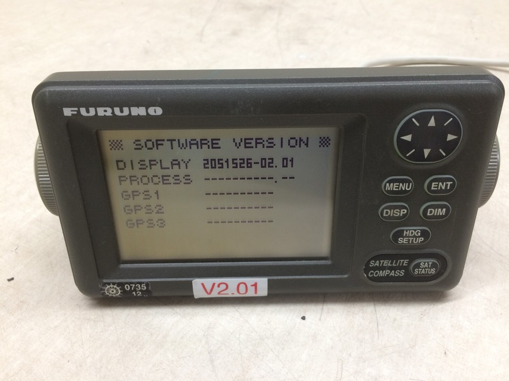 Furuno SC-502 Satellite Compass Display Head V2.01 Screen Button