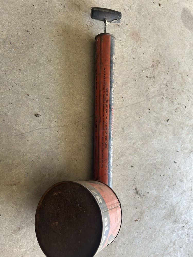 Antique Black Flag Pump Sprayer