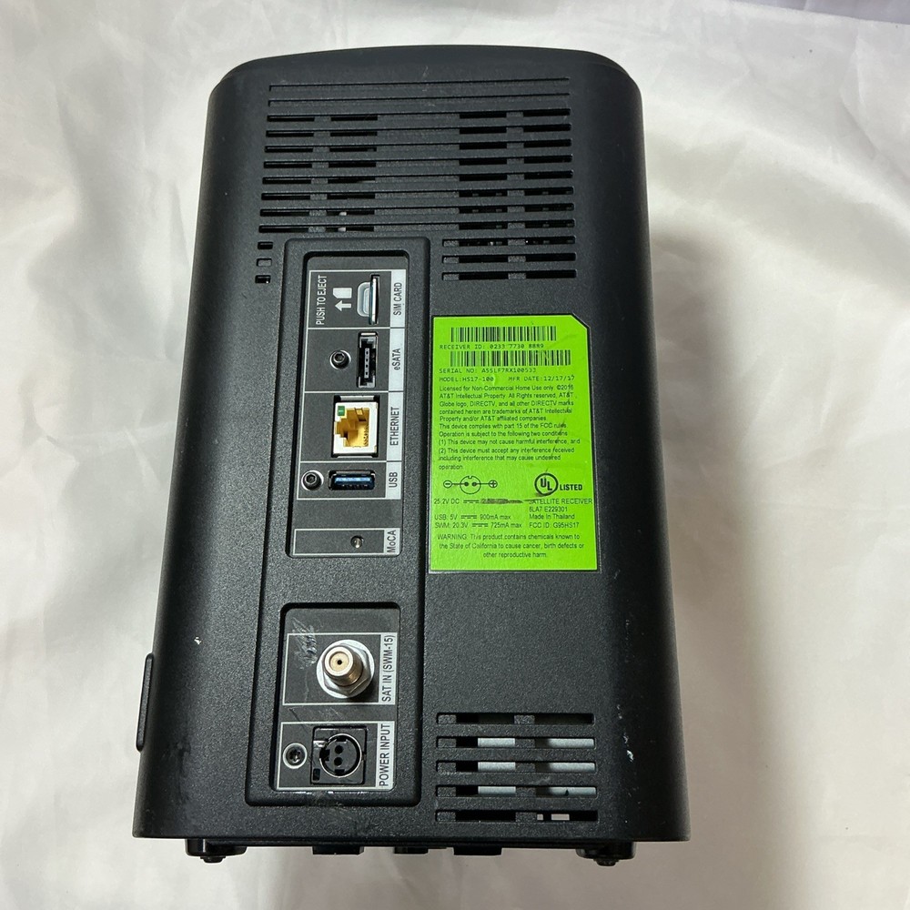 Satellite Genie Receiver Model HS17-100 // UNTESTED AS IS