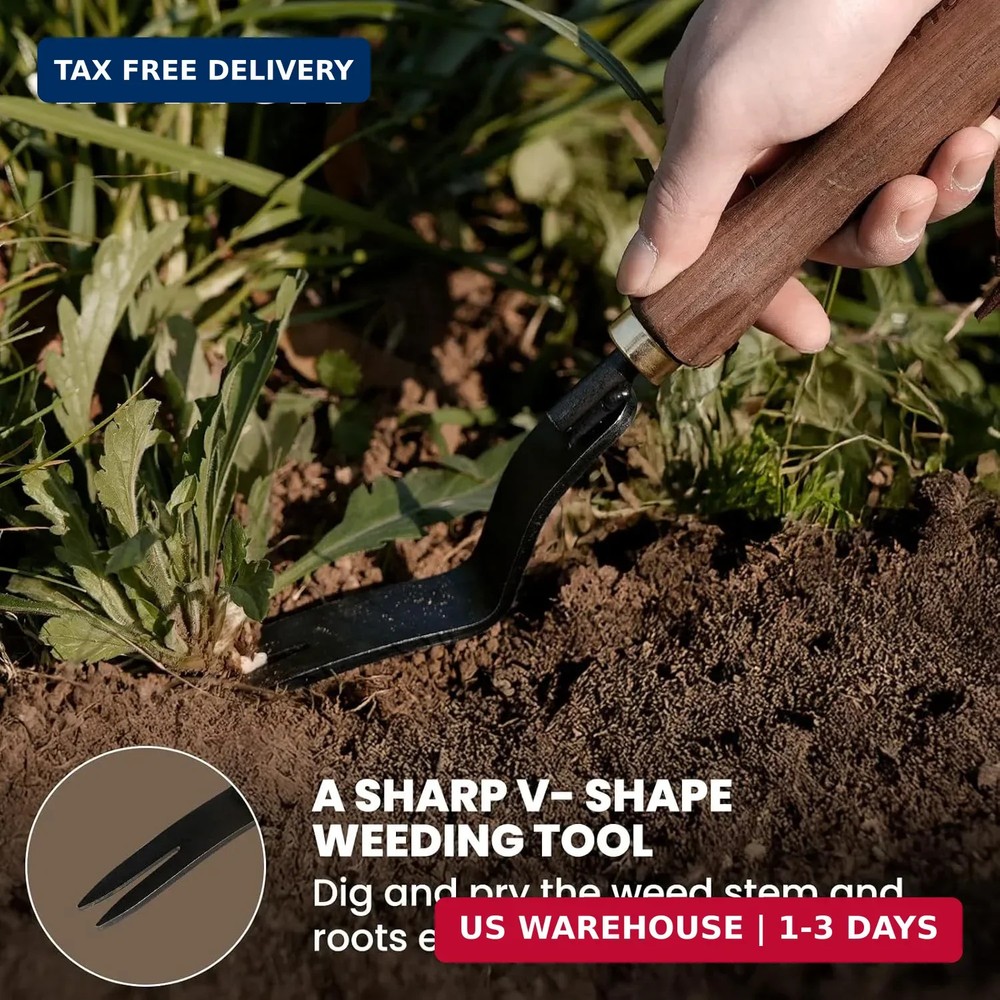 Gardening Tools Weed Puller Tool,Heavy Duty Weeding Tool with Ergonomic Handle G