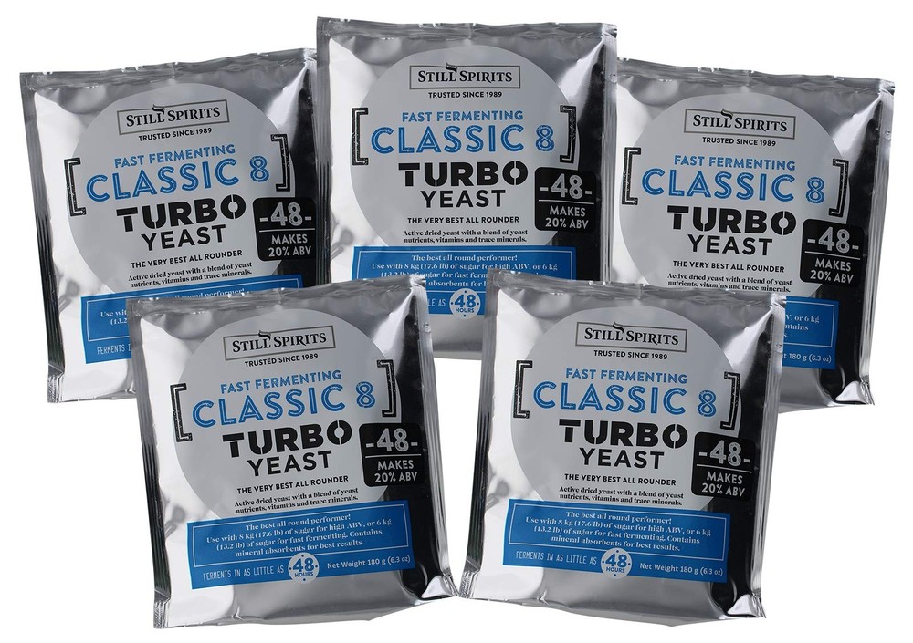 Turbo Classic 8 Yeast (Pack of 5)
