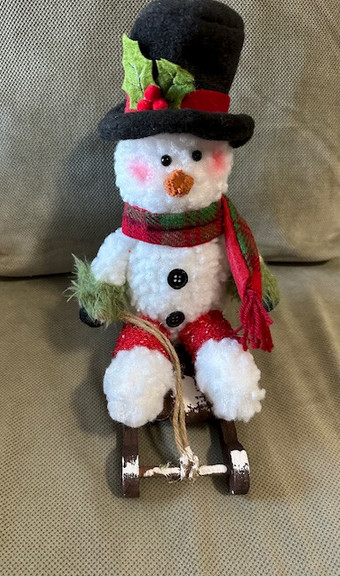 Holiday Snowman Sledder