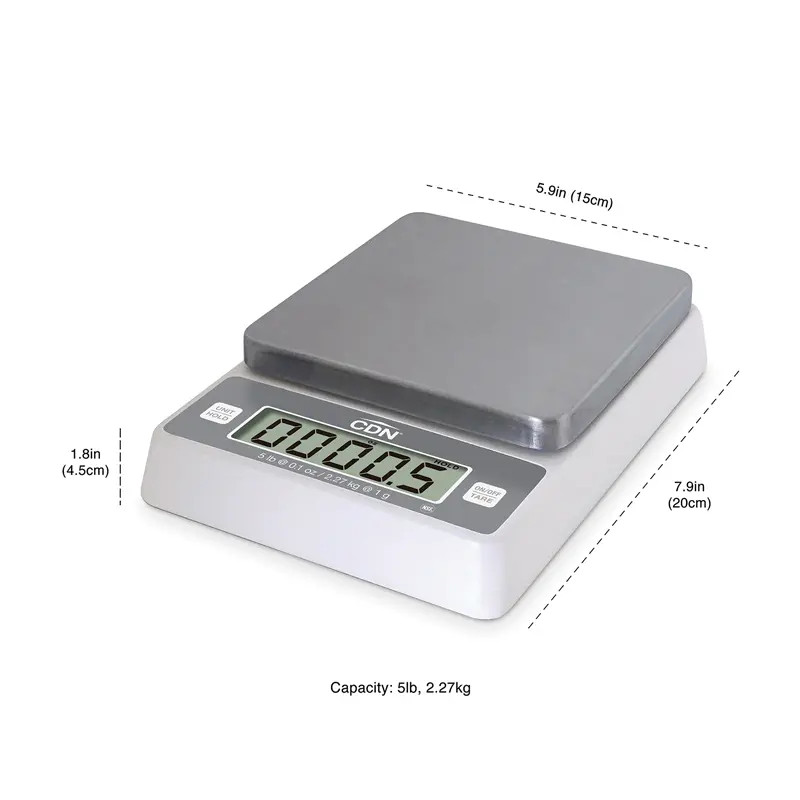 CDN SD0502 ProAccurate 5 lb Digital Portion Control Scale