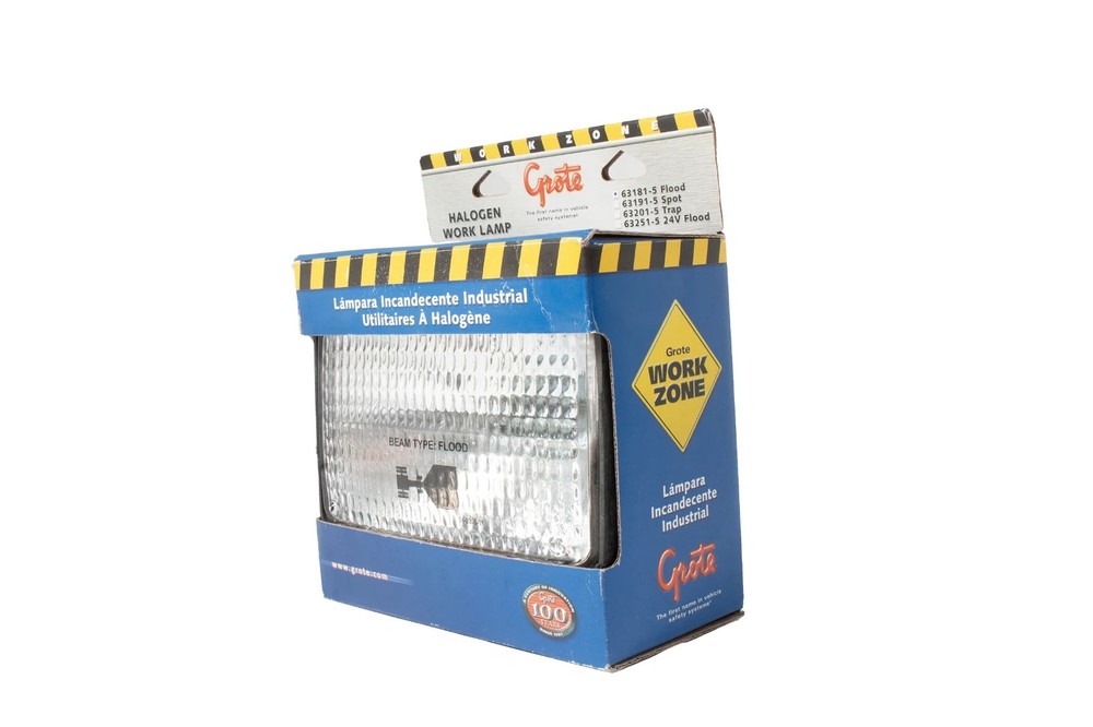 Grote 63181-5 FORWARD LIGHTING, CLEAR, FLOOD, HALOGEN WORK LAMP