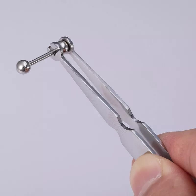 BEAD BALL HOLDING TWEEZERS 4 1/2 PIERCING TOOL