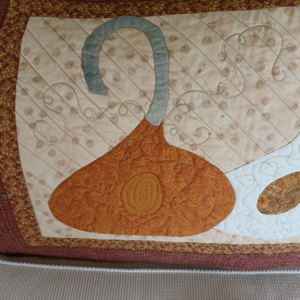 Quilted Table Runner Or wall hanging. Hand Appliqued