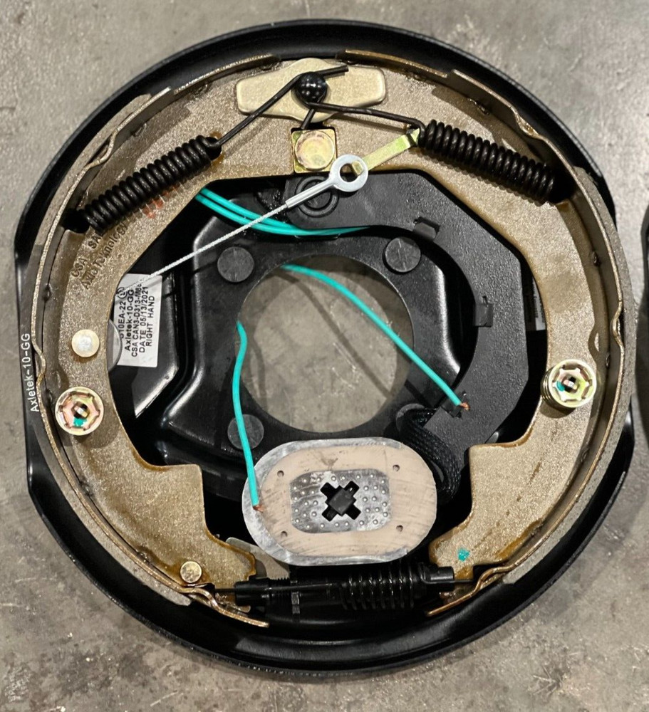 PAIR Trailer Backing Plate Brake Electric 10" Fits Dexter Nev-R-Adjust 3500 Self