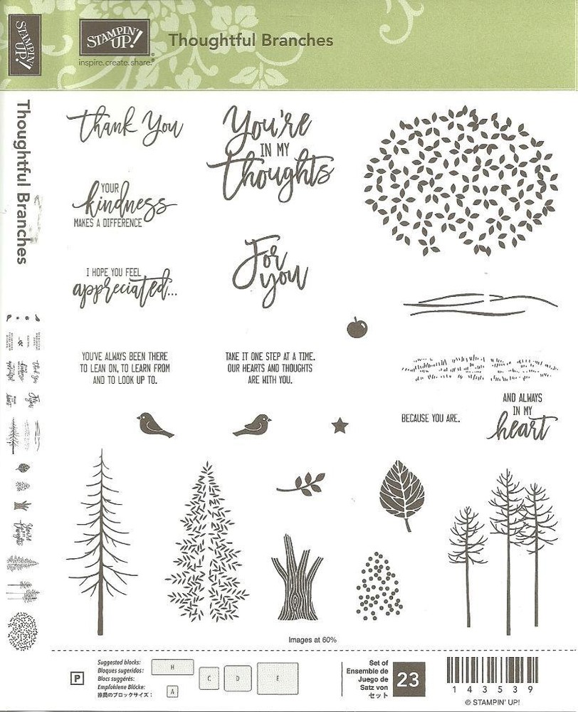 Stampin' Up! THOUGHTFUL BRANCHES & BEAUTIFUL BRANCHES THINLITS Dies - NEW