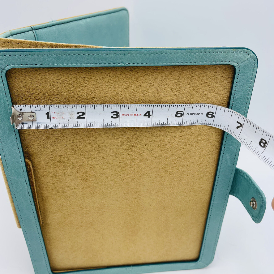 Fossil Tablet Protective Case Leather Blue L 9.25" W 7.25"