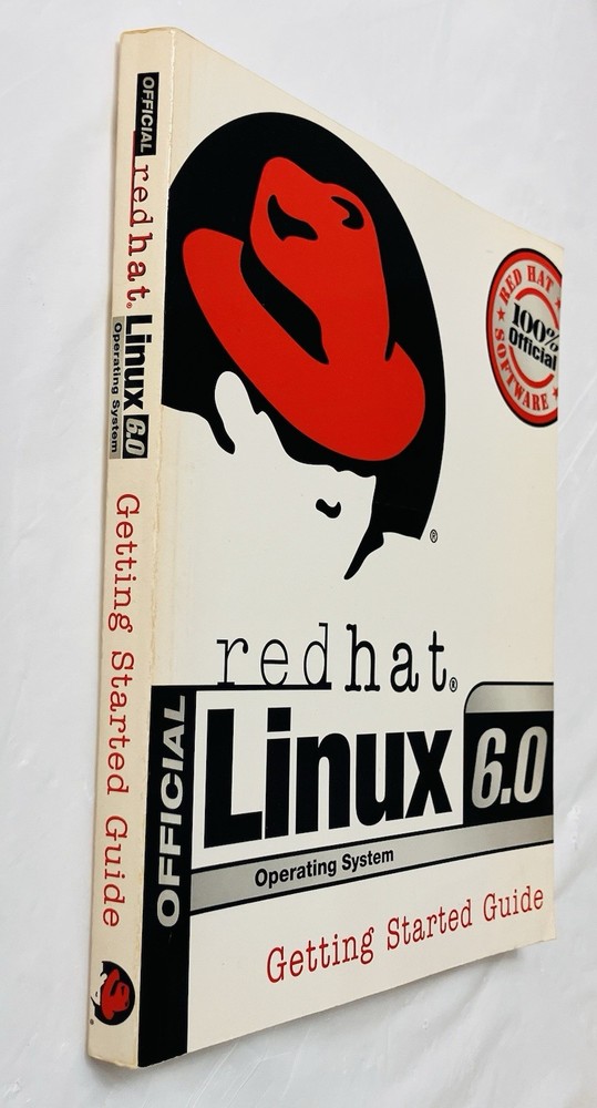 Red Hat Linux 6.0 OS for Intel PCs (2-CD, 1999) w Reg Code & Official User Guide
