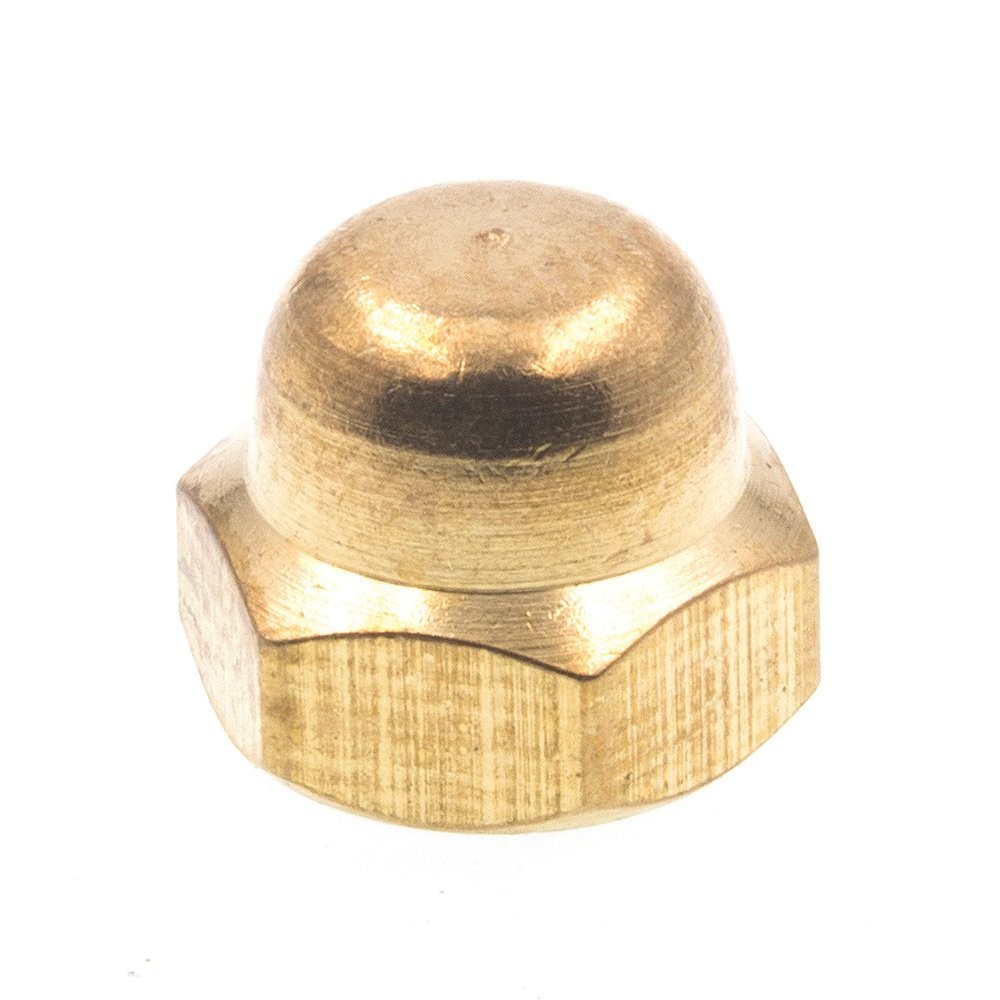 Prime-Line 9077104 Acorn Cap Nuts, 8-32, Solid Brass 10 Pack