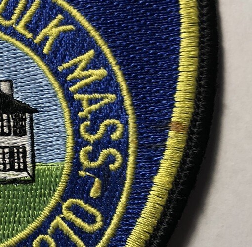 Norfolk Massachusetts Police Patch ~ Used