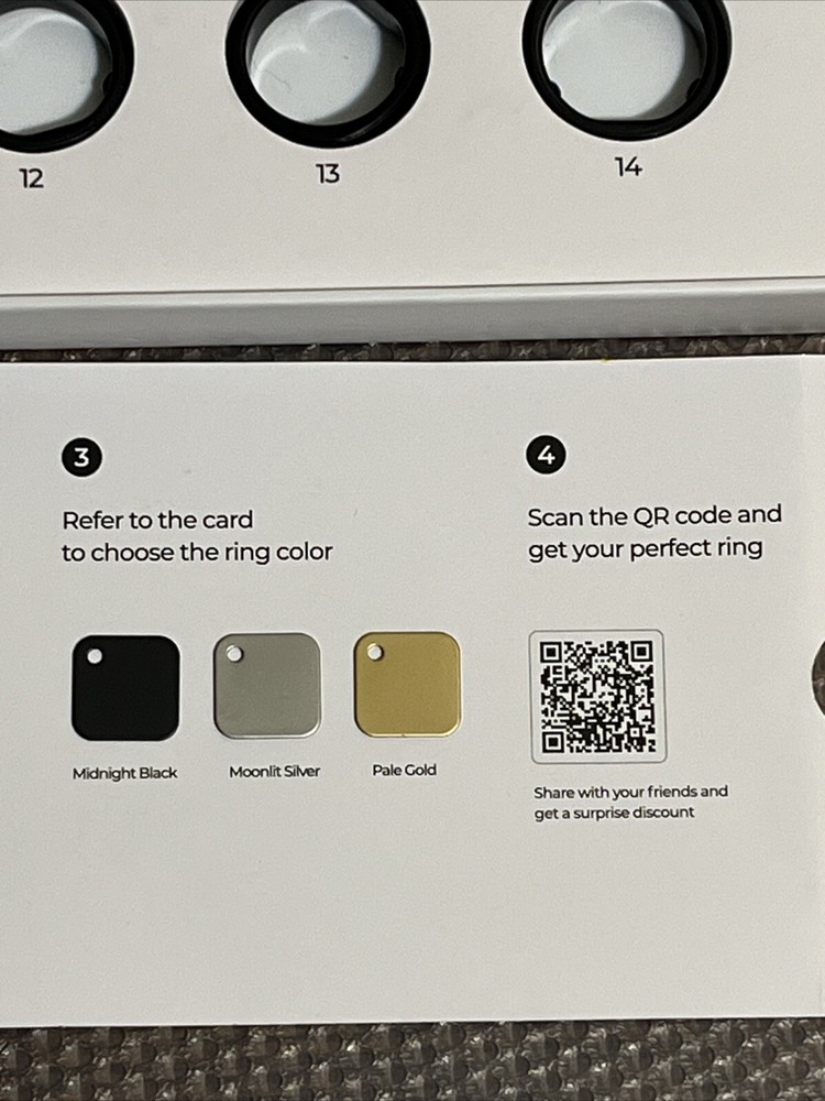RingConn Smart Ring Sizing Kit - Sizes 6 to 14