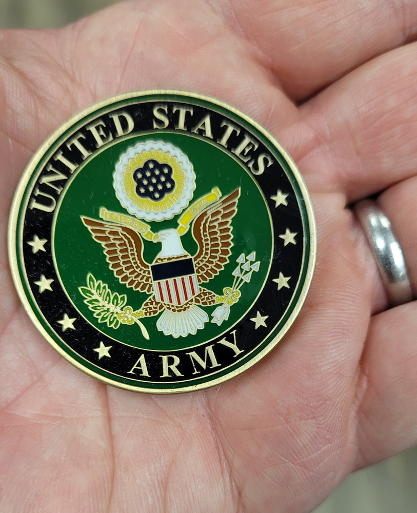 US Army Artic Tab Challenge Coin
