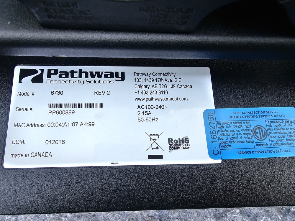 pathway connectivity solutions model 6730