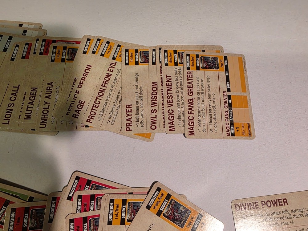 Pathfinder Buff Deck Paizo ☆ Authentic ☆