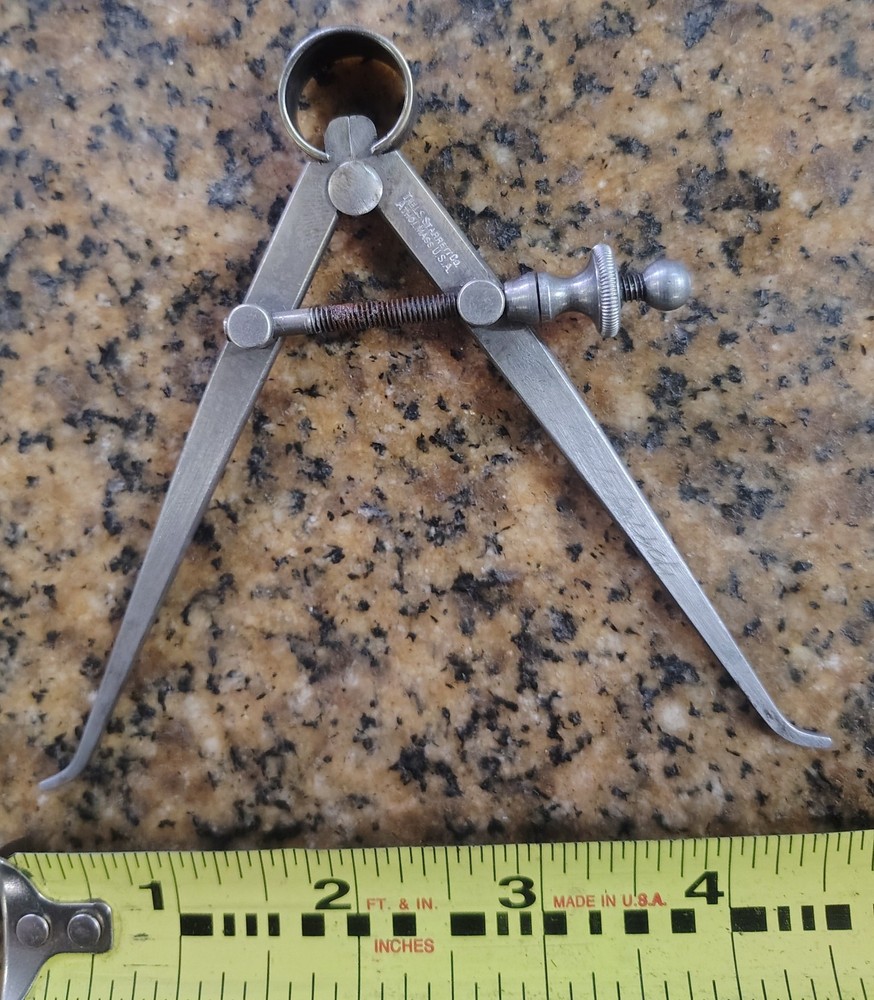 🗽 VINTAGE STARRETT 4-1/2" ID CALIPER