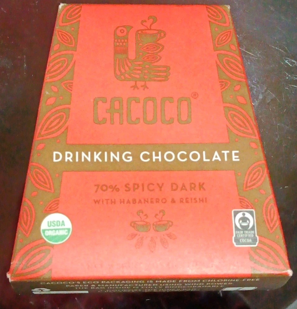 CACOCO Drinking Chocolate 70% Spicy Dark - 7 oz ( 1 Pack ) USDA Organic
