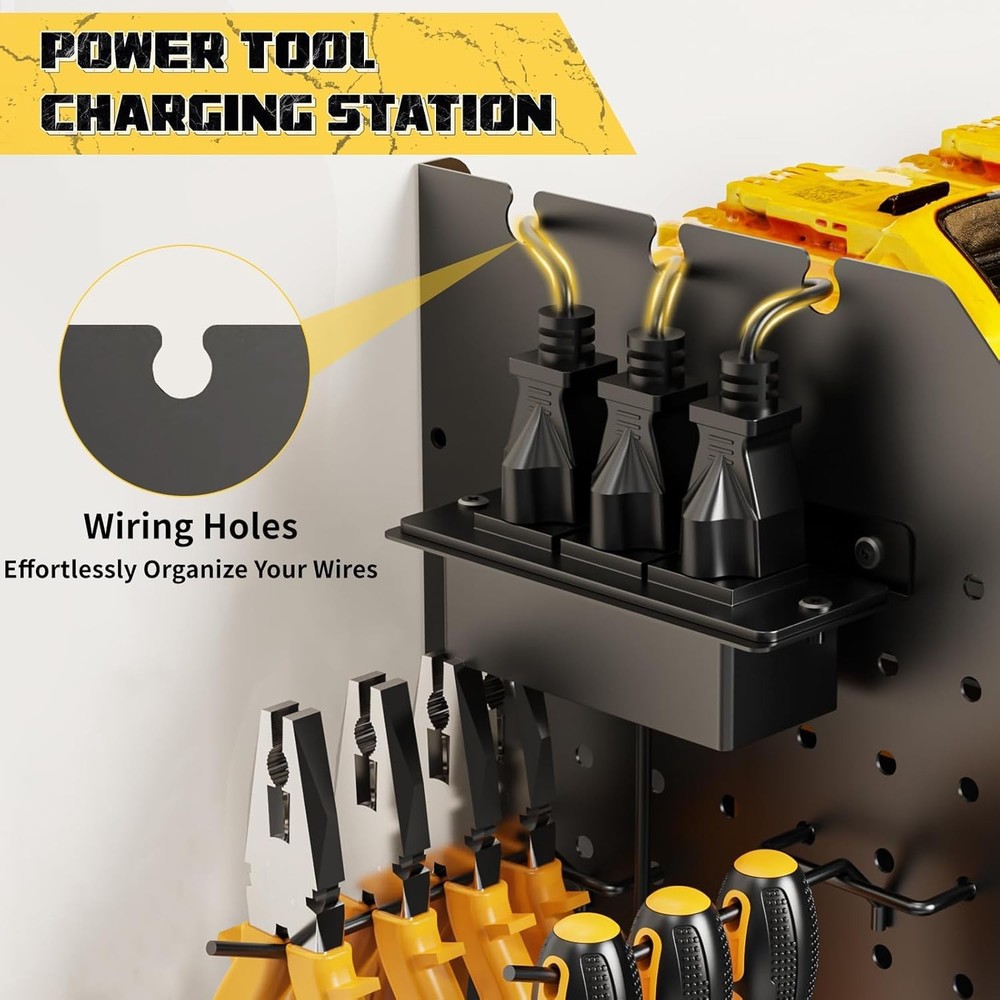 Power Tool Organizer Wall Mount – 3-Layer Heavy Duty Garage Storage, 45.5