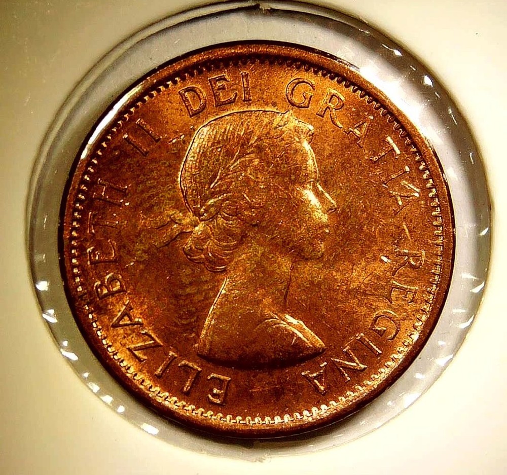 1964 Canada Cent Queen Elizabeth II