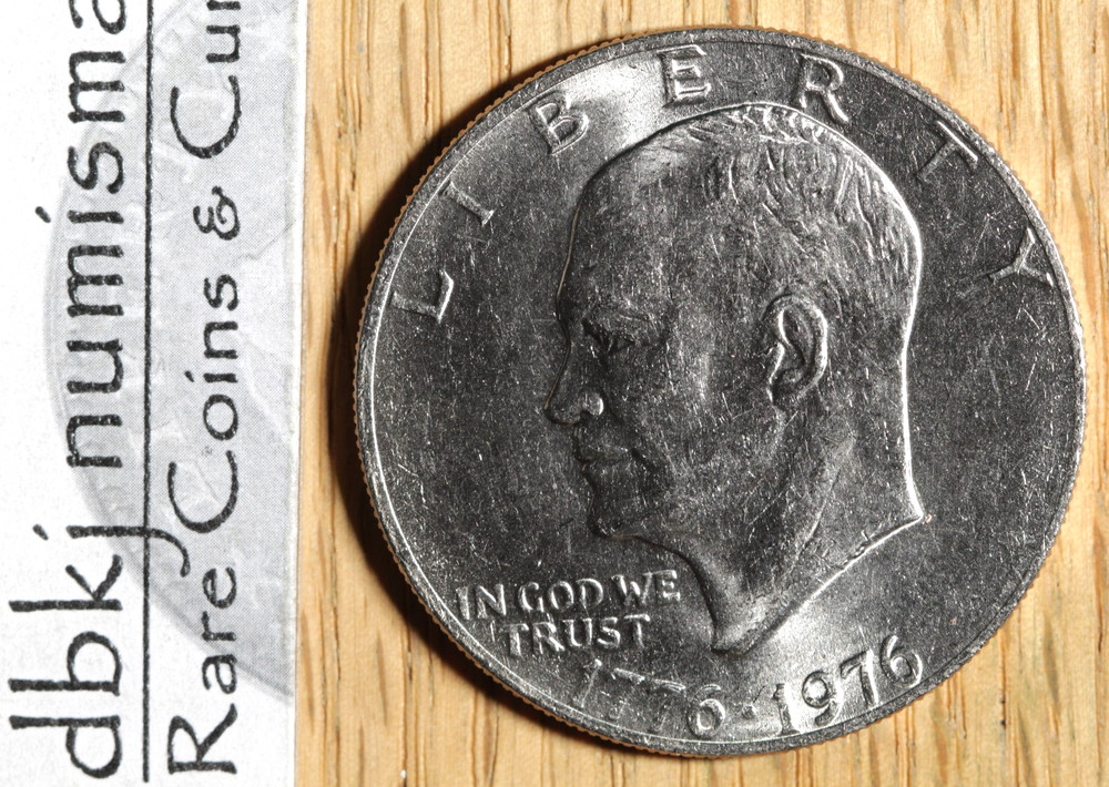 1976 (P) Eisenhower Ike $1 Dollar - Type 2 Thin - BU - Choice Unc