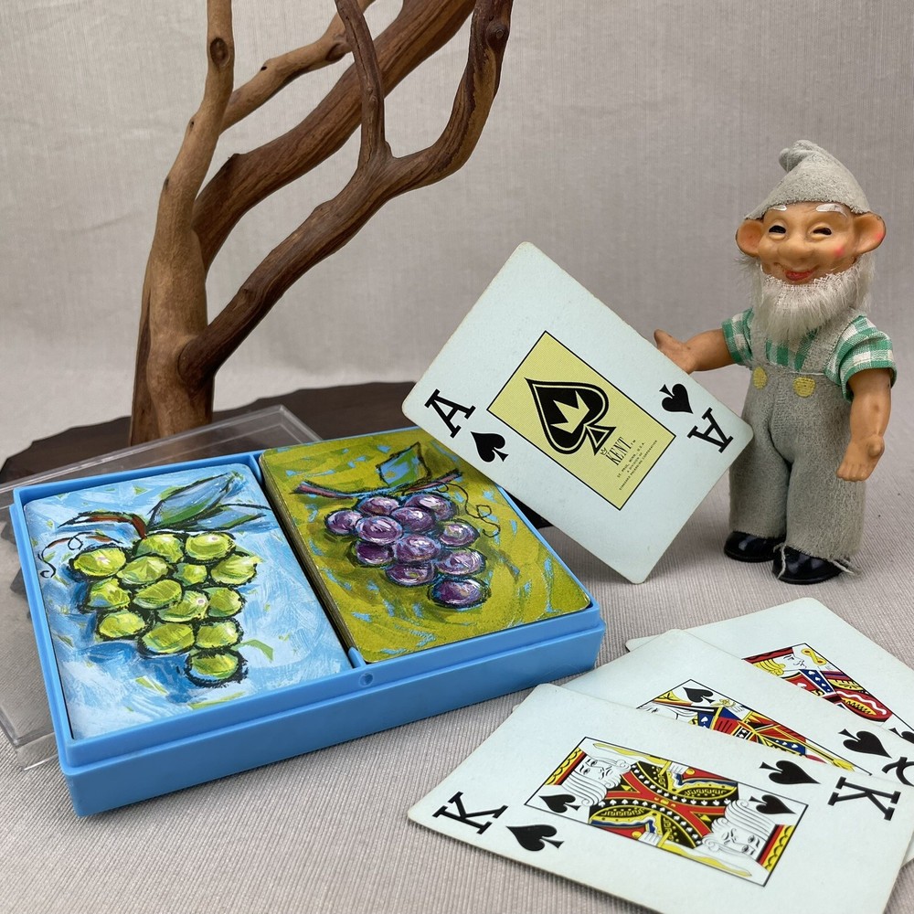 Kent ~Large Print~ Double Deck Vintage Playing Cards ~Grapes