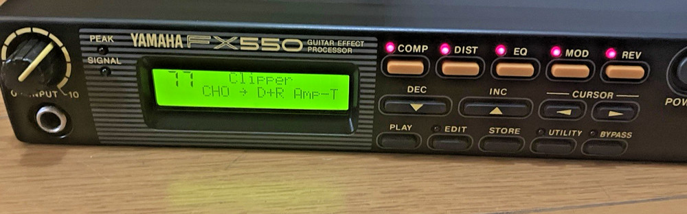 Yamaha FX550 Guitar Effect Processor Made in Japan Half Rack Effects Used