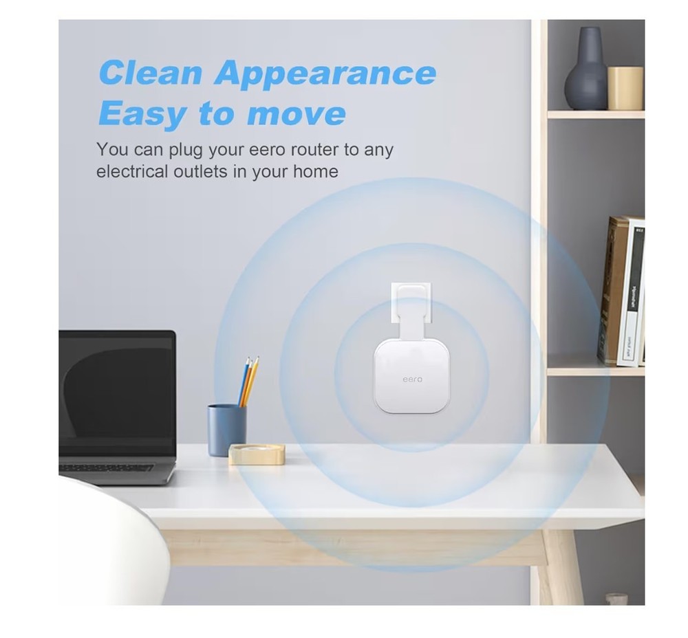 Outlet Wall Mount for eero 7, Stand Bracket Holder Compatible with eero 7 Dua...