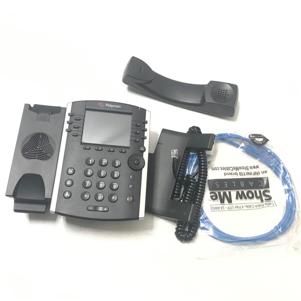 Polycom VVX 401 Corded 12 Line PoE Phone System