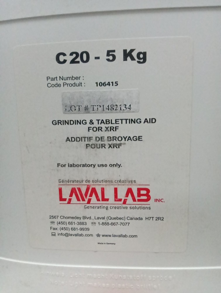 XRF Analyzing Chemical, C20, 5 Kg, 9105