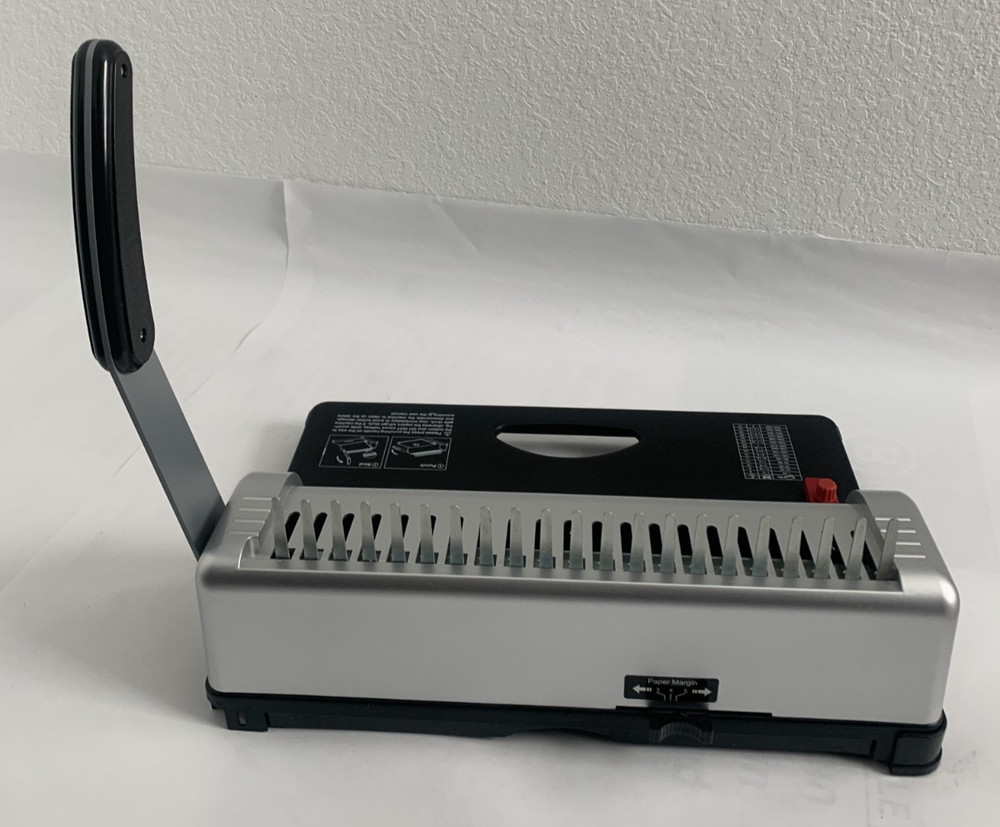 FLK Tech Binding Machine w/Starter Combs Set for A4-21 Hole /450 Sheets Paper