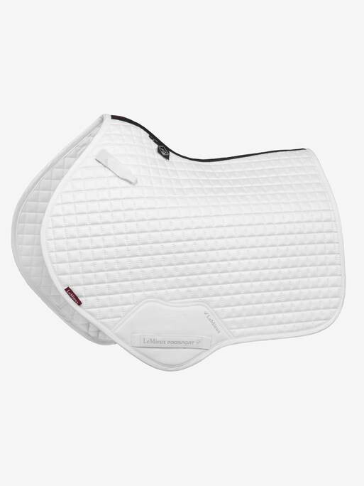 LeMieux Suede Close Contact Saddle Pad - White