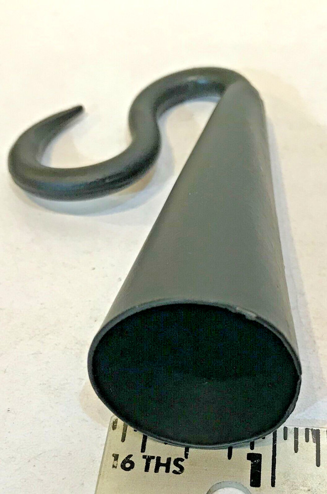 New Antique Style Hand Worked Iron CANDLE SNUFFER Cone Shape Finger Loop & Hook
