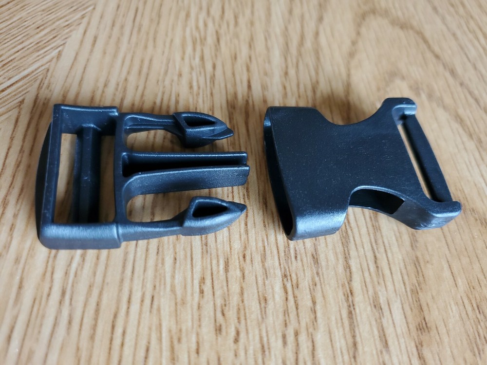 Plastic Strap Side Webbing Release Buckle Clasp 1'' Molle Bacpack Heavy Duty