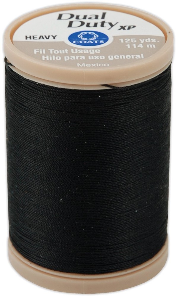 Dual Duty XP Heavy Thread 125-Yard Black 3 Spools Black