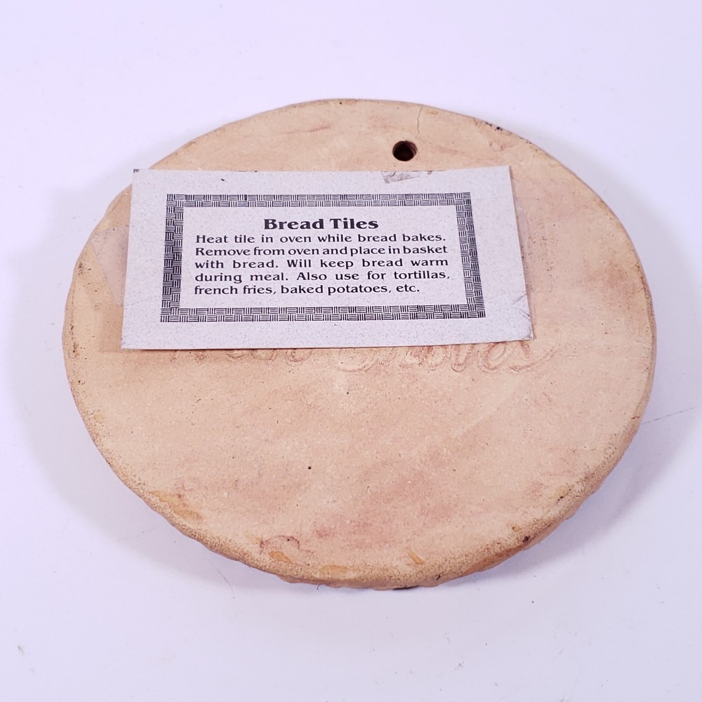 SIGNED Nan Groves Buffalo Decorative Bread Warming TILE TRIVET