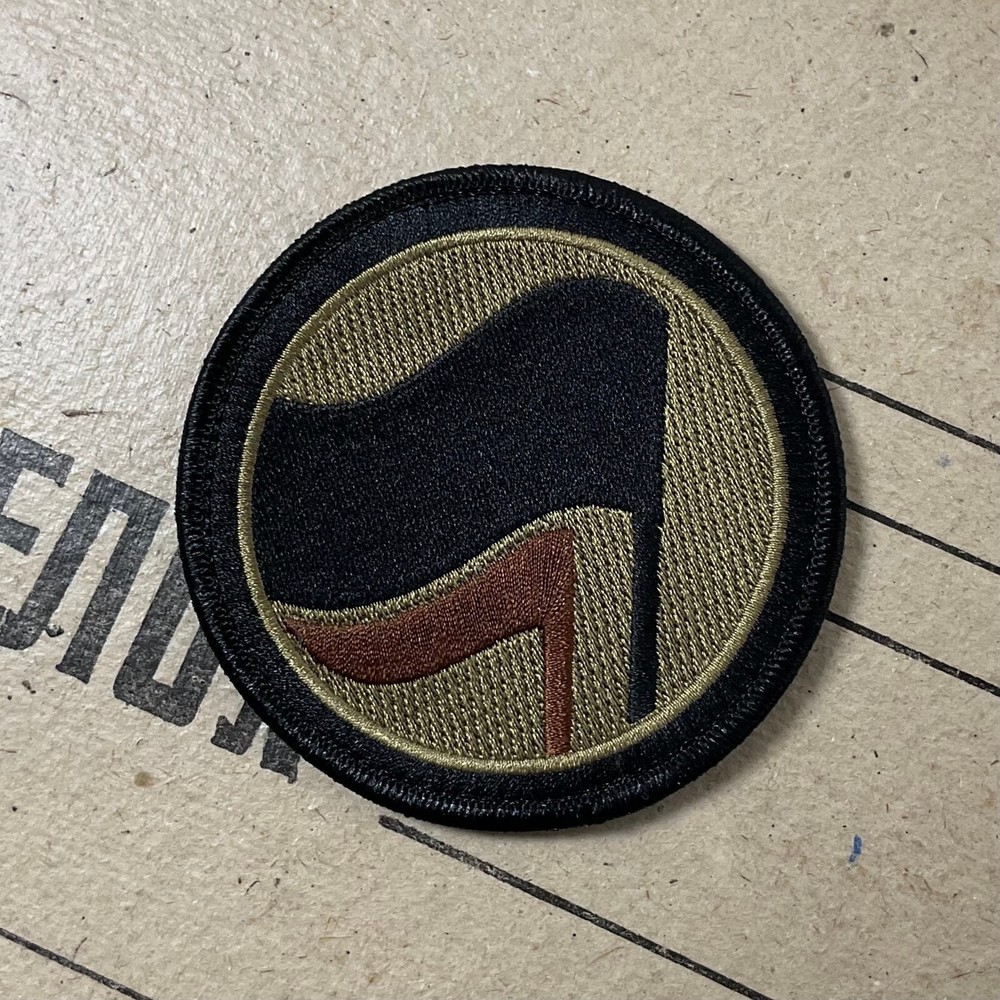 Anti-fascist Action OCP Embroidered Patch | Black On Red