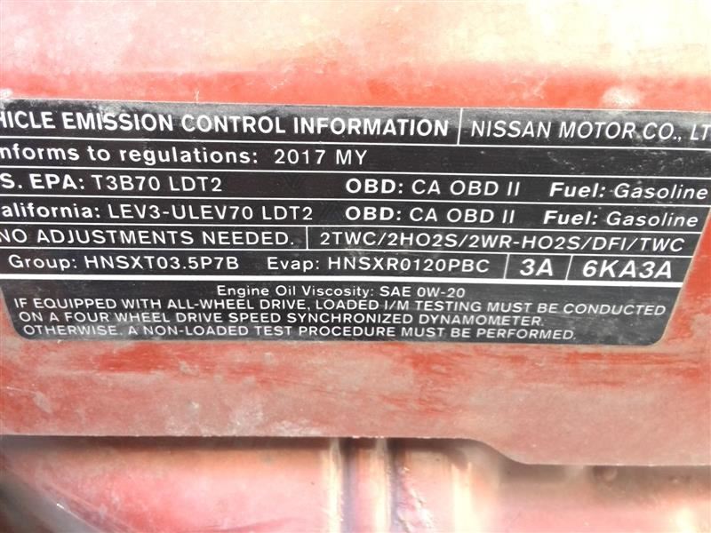 Speedometer Cluster MPH Fits 17 PATHFINDER MPH 55K MILES