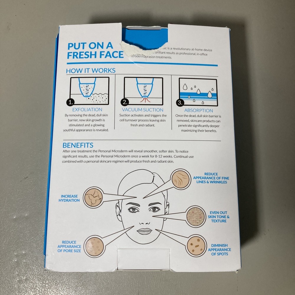 PMD Personal Microderm Pro - Microdermabrasion Treatment Tool Tested Works