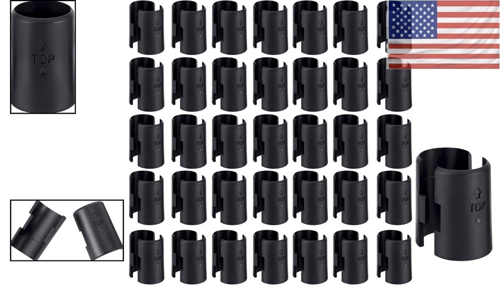 Versatile 50 Pack Wire Shelf Clips for 1" Posts - Perfect for All Shelving Needs