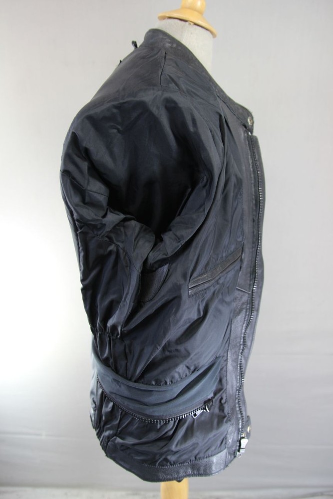 CLASSIC POLO BLACK LEATHER BIKER JACKET 38-40 INCH/MEDIUM