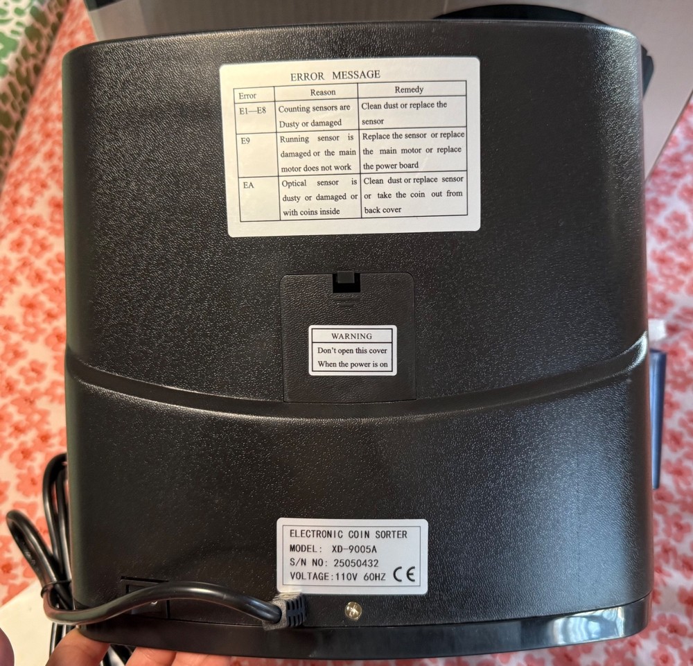 Electric Coin Sorter/Roller XD-9005A