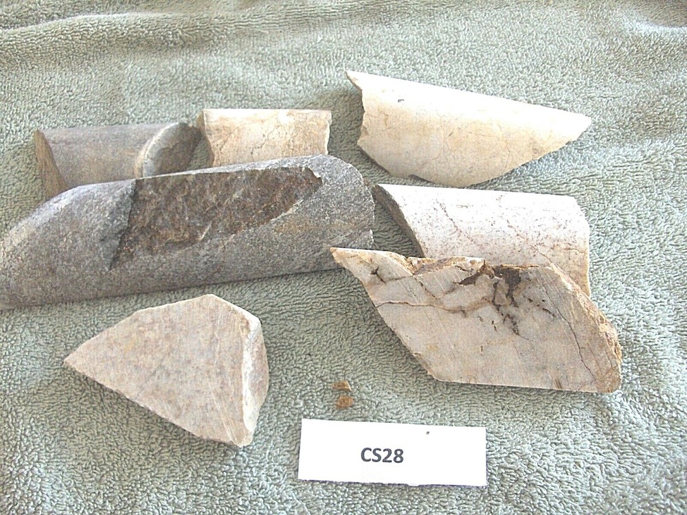 Split Core Samples From Alaska Gold Mine 7 Pieces CS28