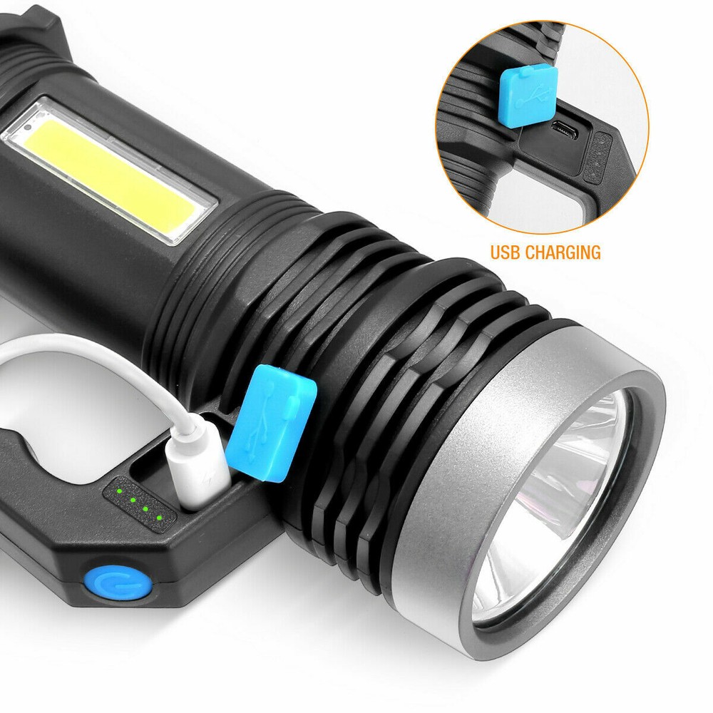 Rechargeable Searchlight Portable Super Bright Handheld Spotlight Flashlight