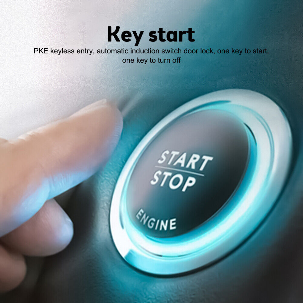 Car Keyless Entry Engine Start Alarm System Push Button Remote Starter US