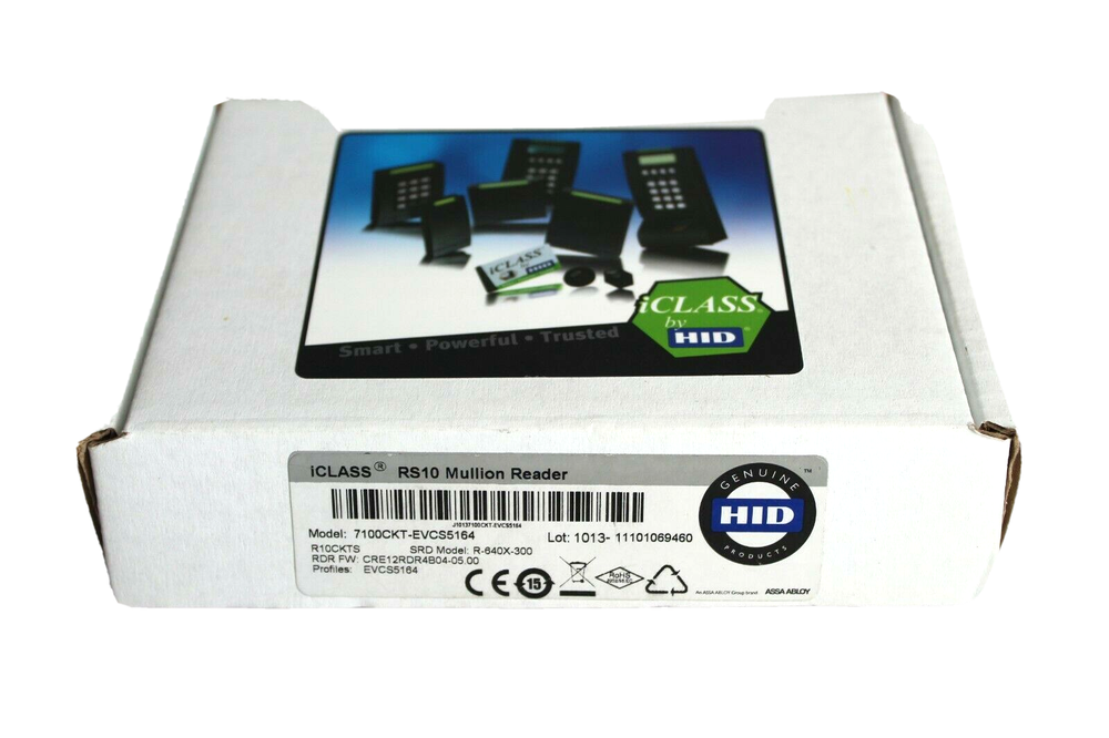 HID iCLASS RS10 Mullion Mount Card Reader Model: 7100CKT-EVCS5164