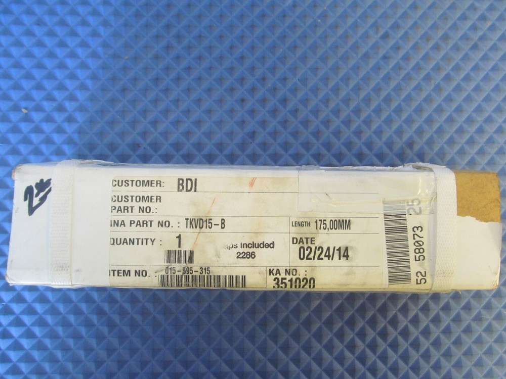NOS INA Linear Rail TKVD15-B 175MM